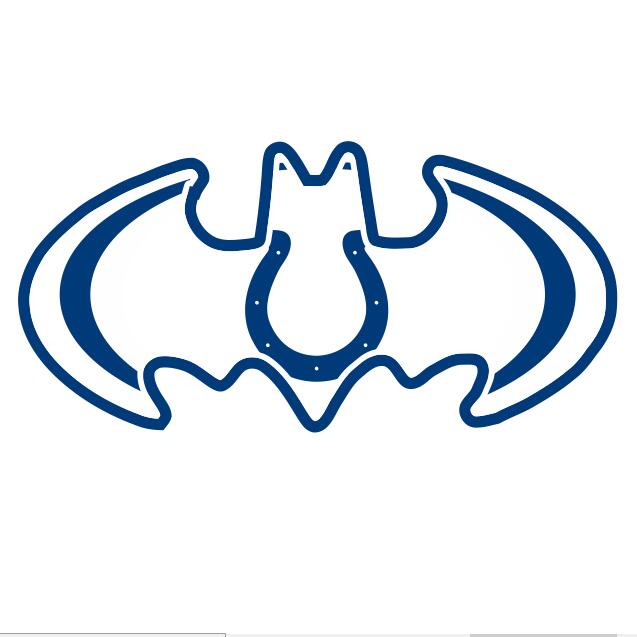 Indianapolis Colts Batman Logo fabric transfer